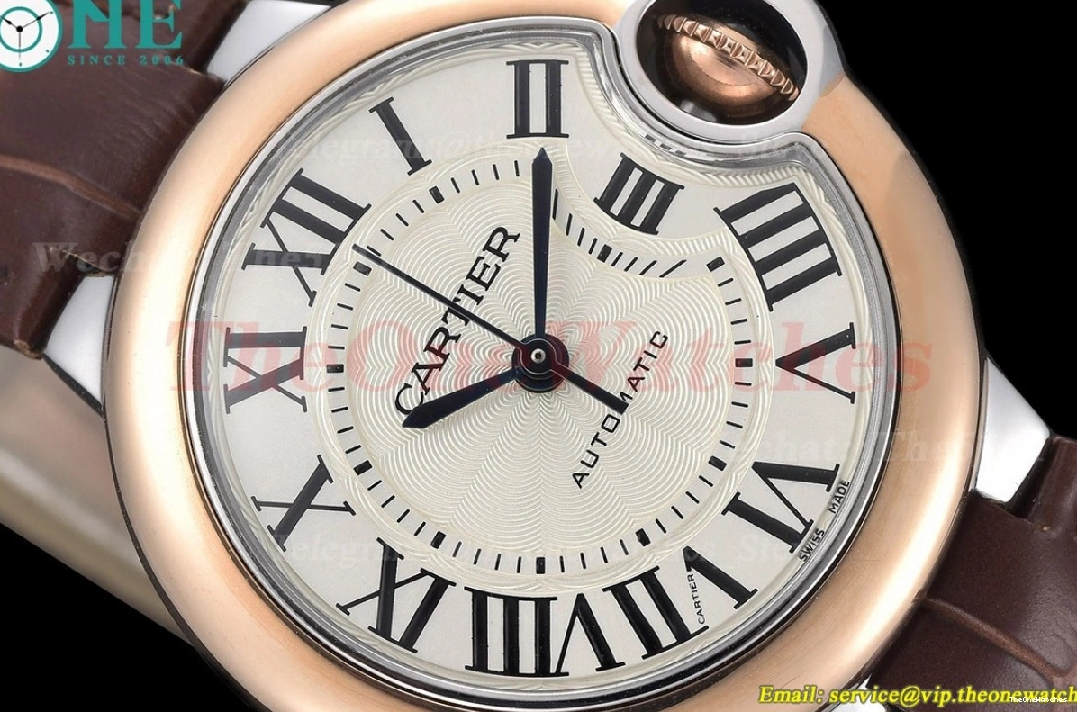 Stk White NH05 De SS Ballon GDF 33mm Bleu LE Cartier 0227